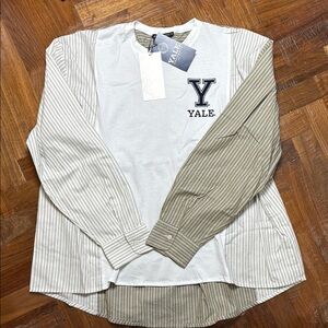 ZARA Yale Striped Long Sleeve Shirt